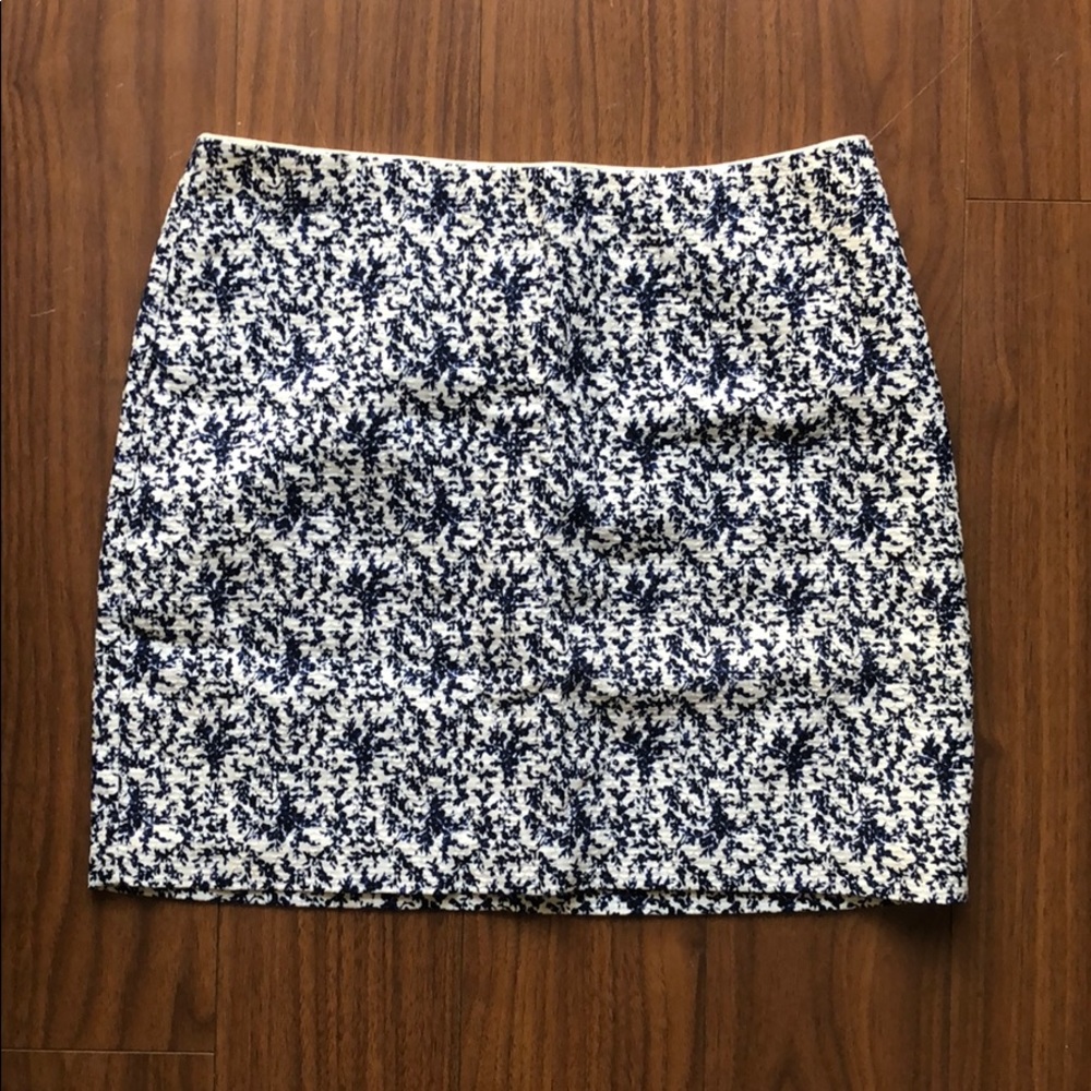 Madewell Blue Floral Damascus Print Mini Skirt - Picture 1 of 4